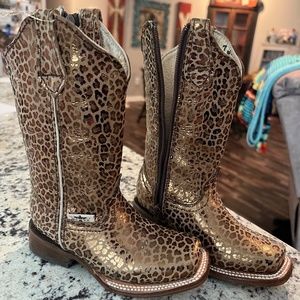 Metallic Leopard Vagabond Boots
